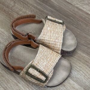 OshKosh B'gosh Woven Tan Sandals
